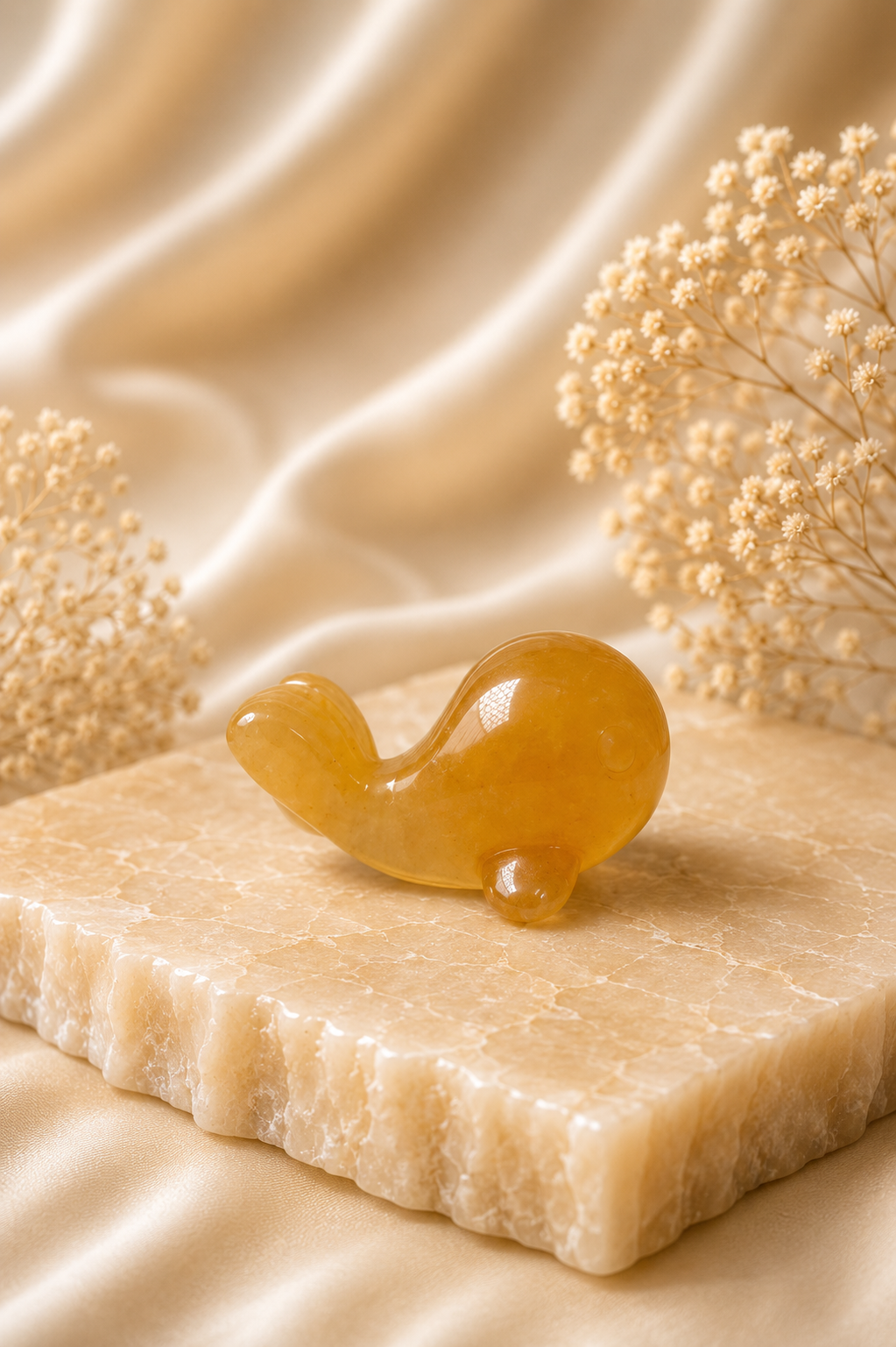 Yellow Fluorite Goldfish - B