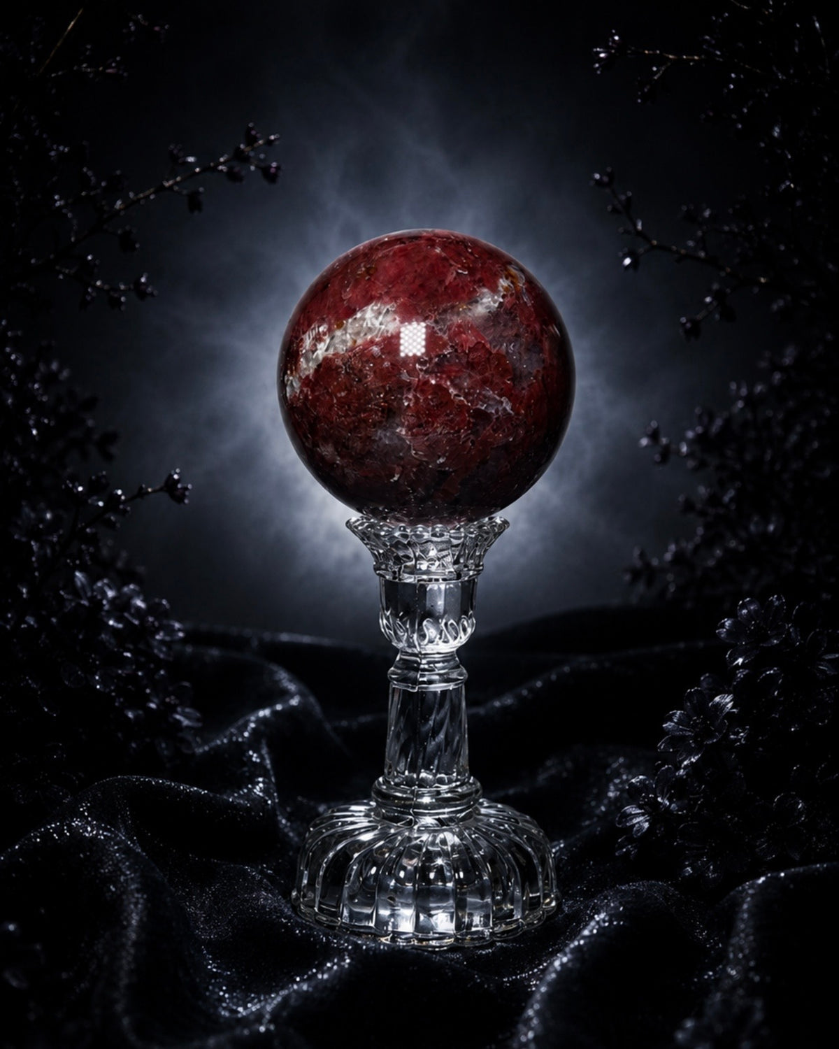 Brecciated Red Jasper Sphere