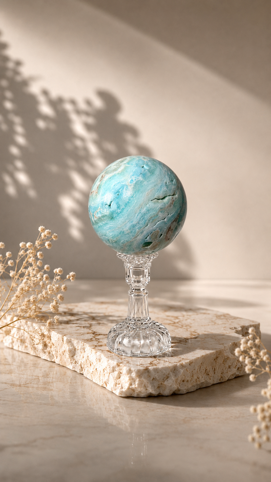 Hemimorphite Sphere - C