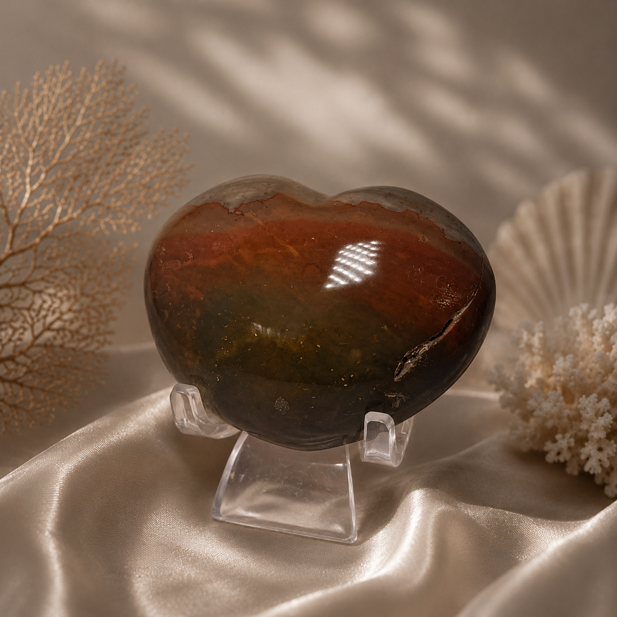 Ocean Jasper Heart