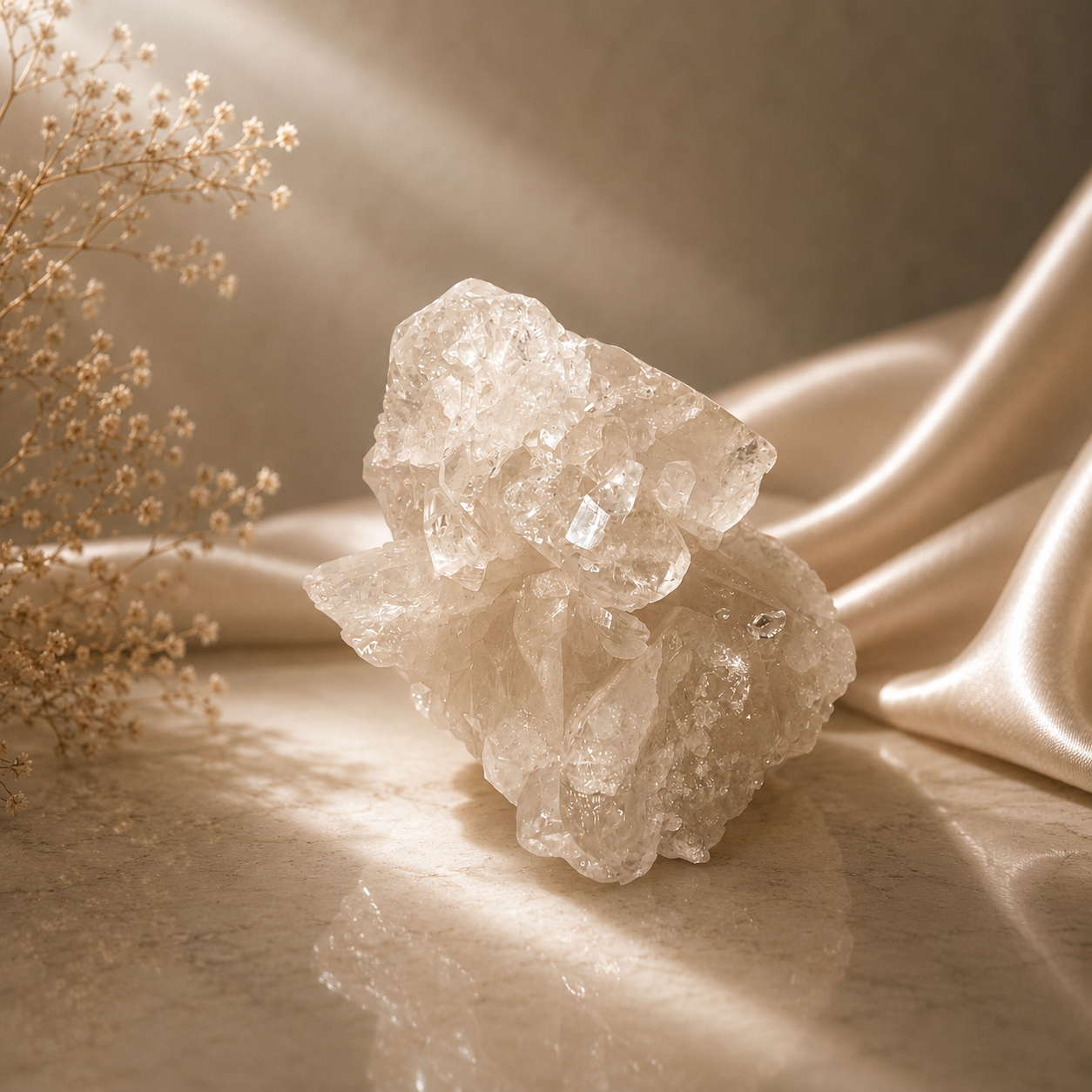 “The Heart” — Hand-Mined Arkansas Quartz Cluster | 11.1 oz