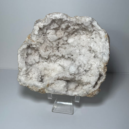 Snowy Quartz Geode - Large