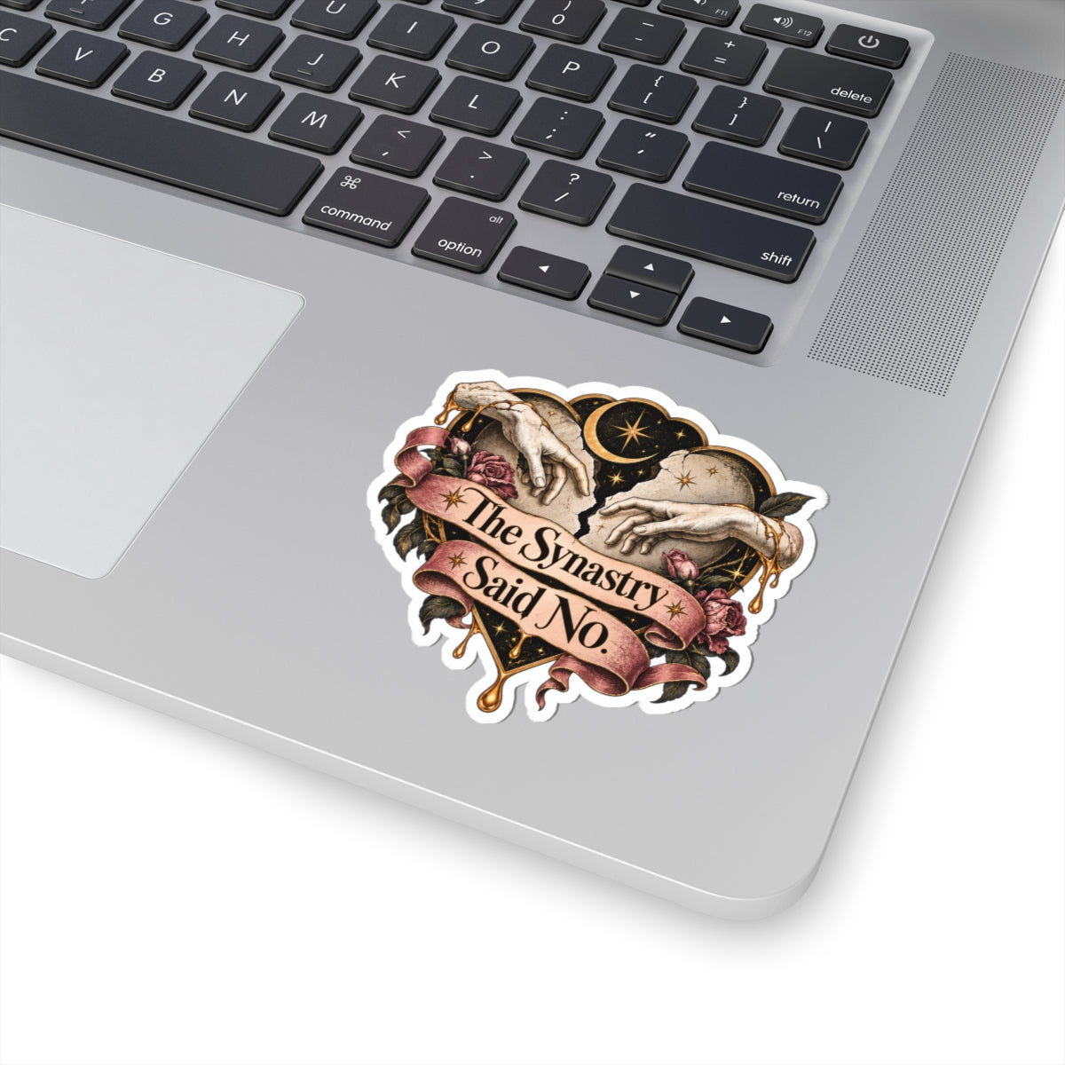 The Synastry Said No Kiss-Cut Sticker — Astrology Heart Design