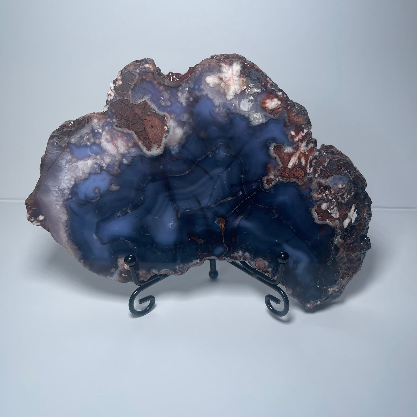 Blue Flower Agate Slab - B