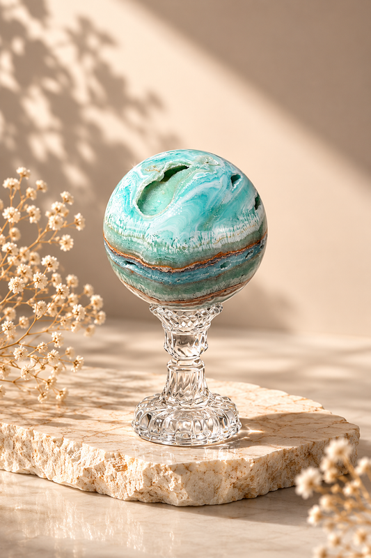 Hemimorphite Sphere - B