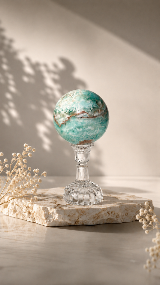 Hemimorphite Sphere - A