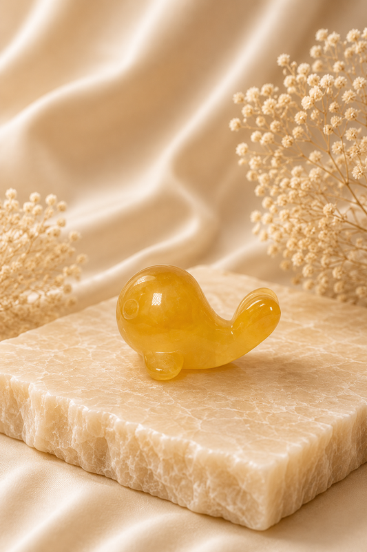 Yellow Fluorite Goldfish - B