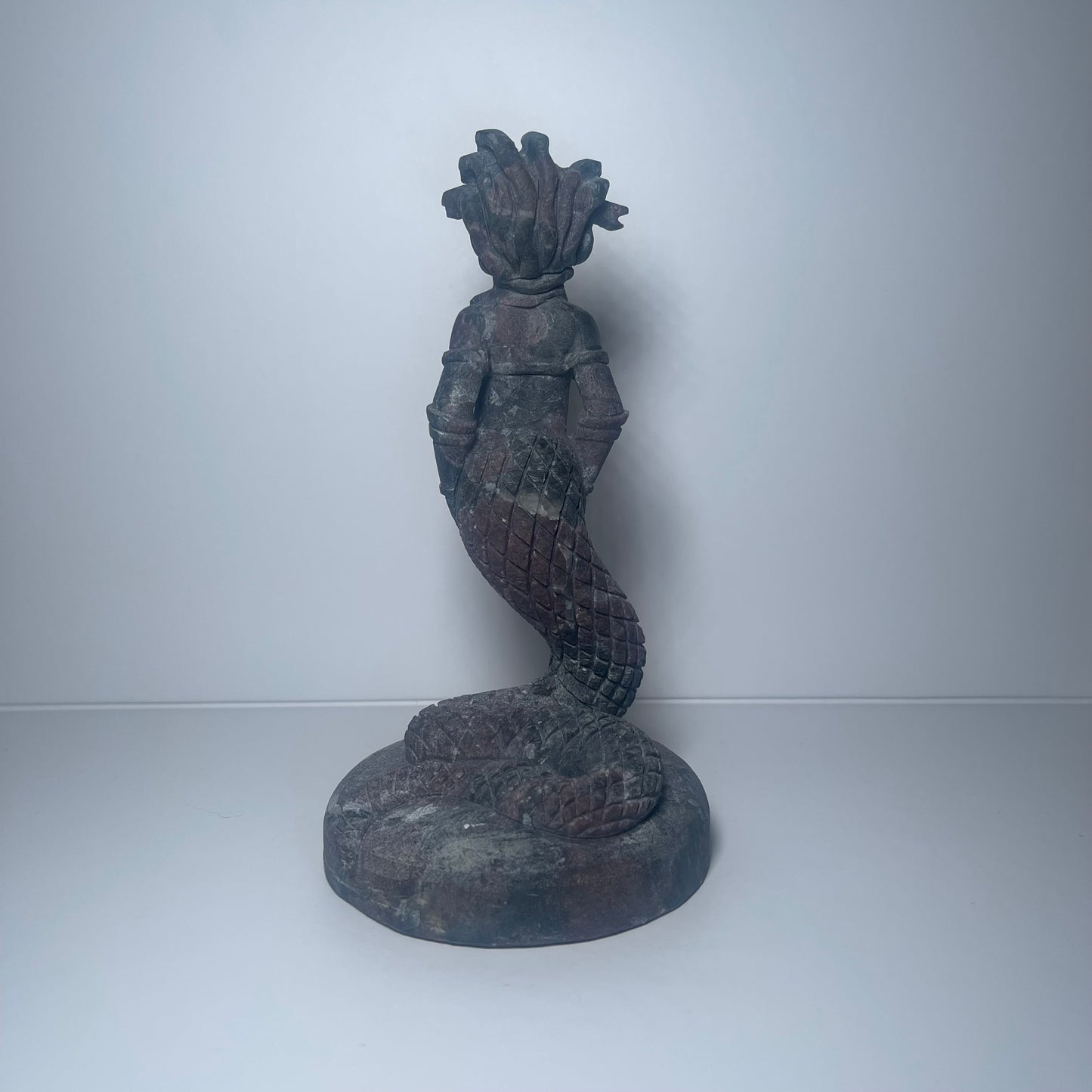 Garnet Medusa Carving