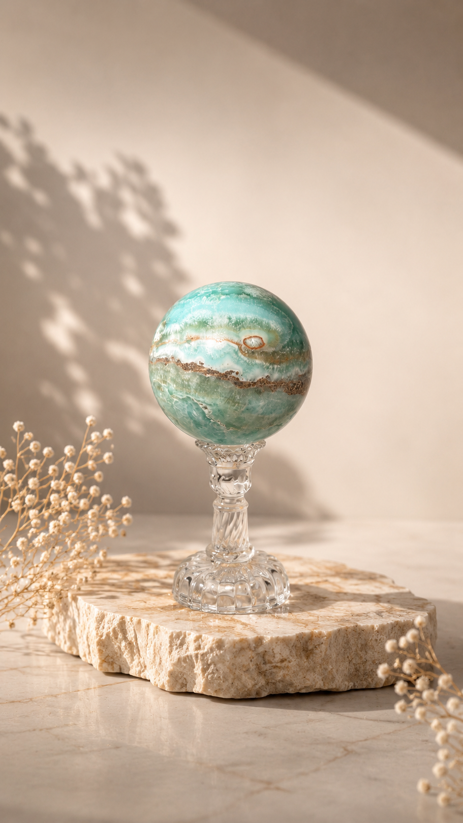 Hemimorphite Sphere - A