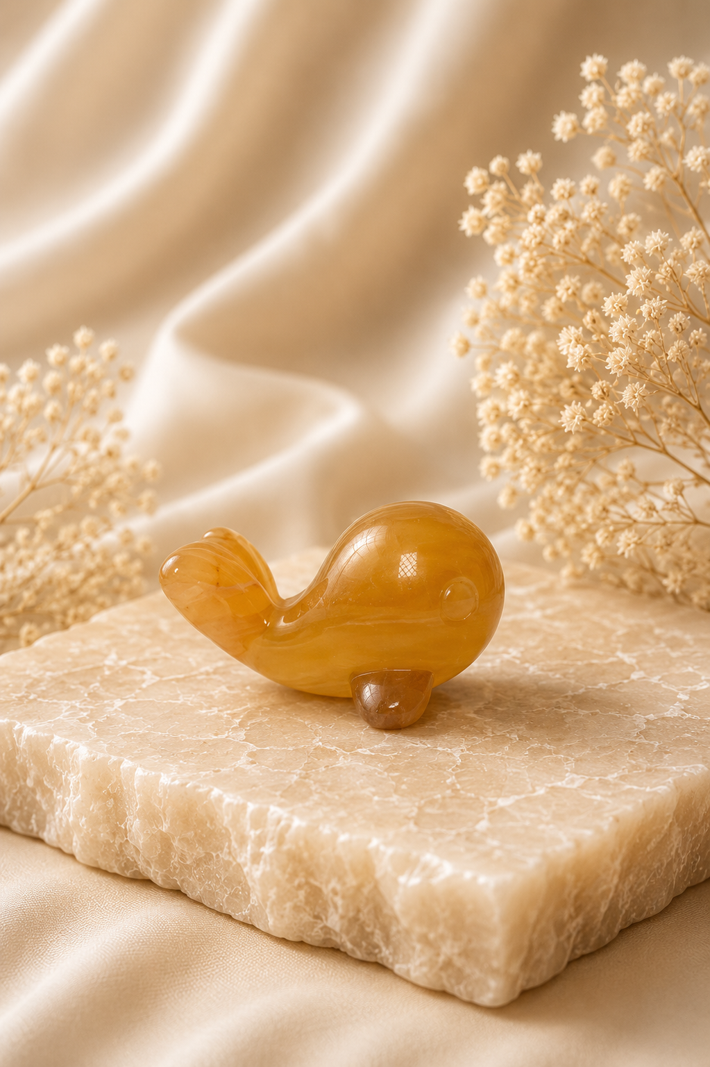 Yellow Fluorite Goldfish - A