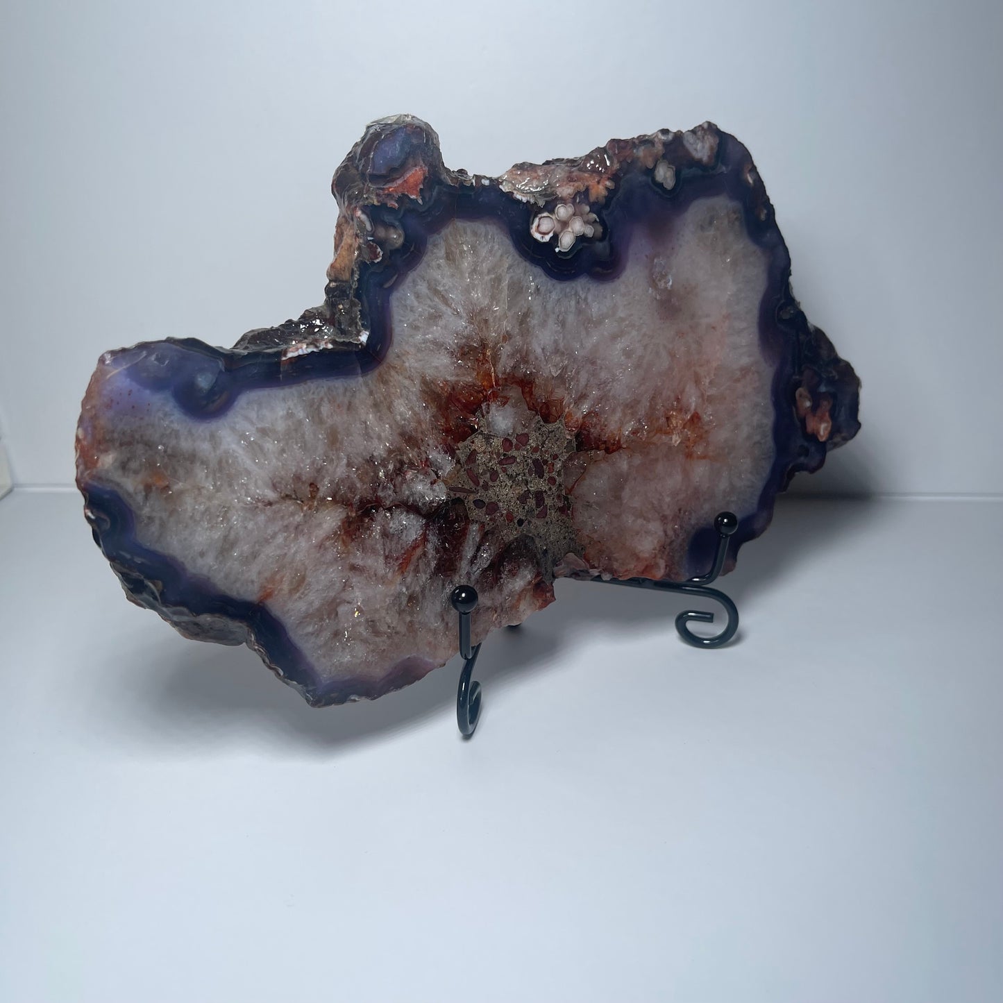 Blue Flower Agate Slab - A