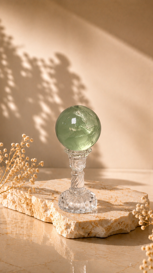 Green Fluorite Sphere - C