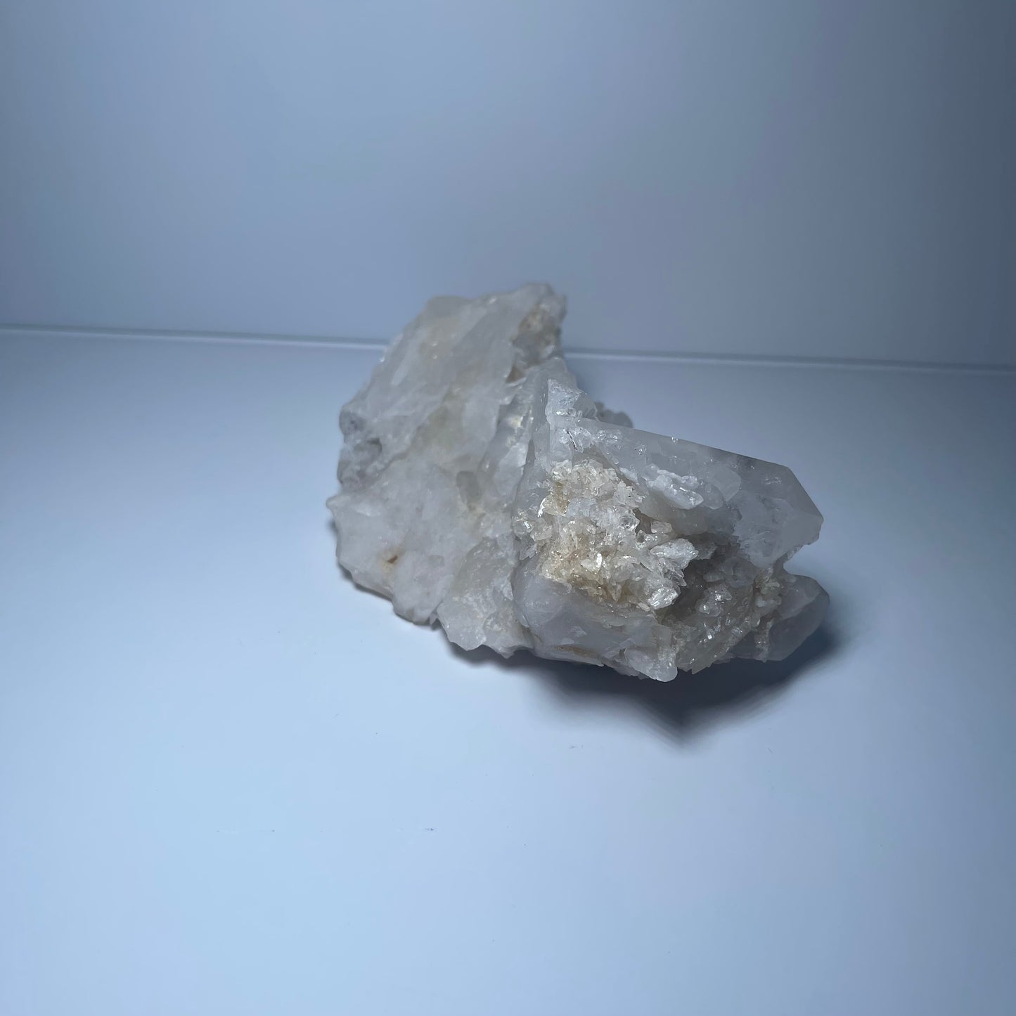 “Mountain Light” — Hand-Mined Arkansas Quartz Cluster | 15 oz