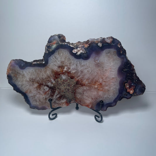 Blue Flower Agate Slab - A