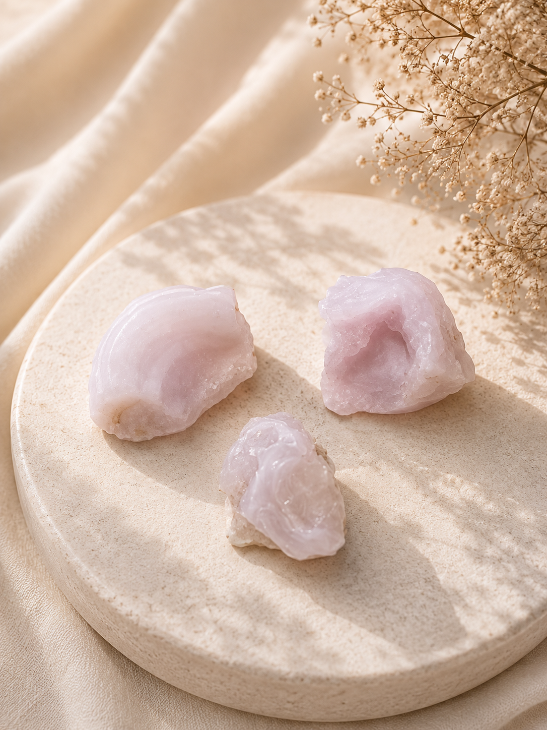 Raw Pink Chalcedony