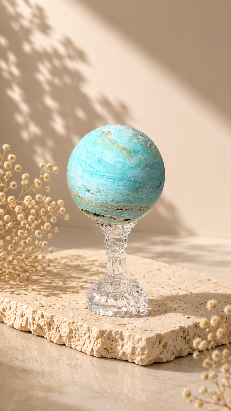 Hemimorphite Sphere - C