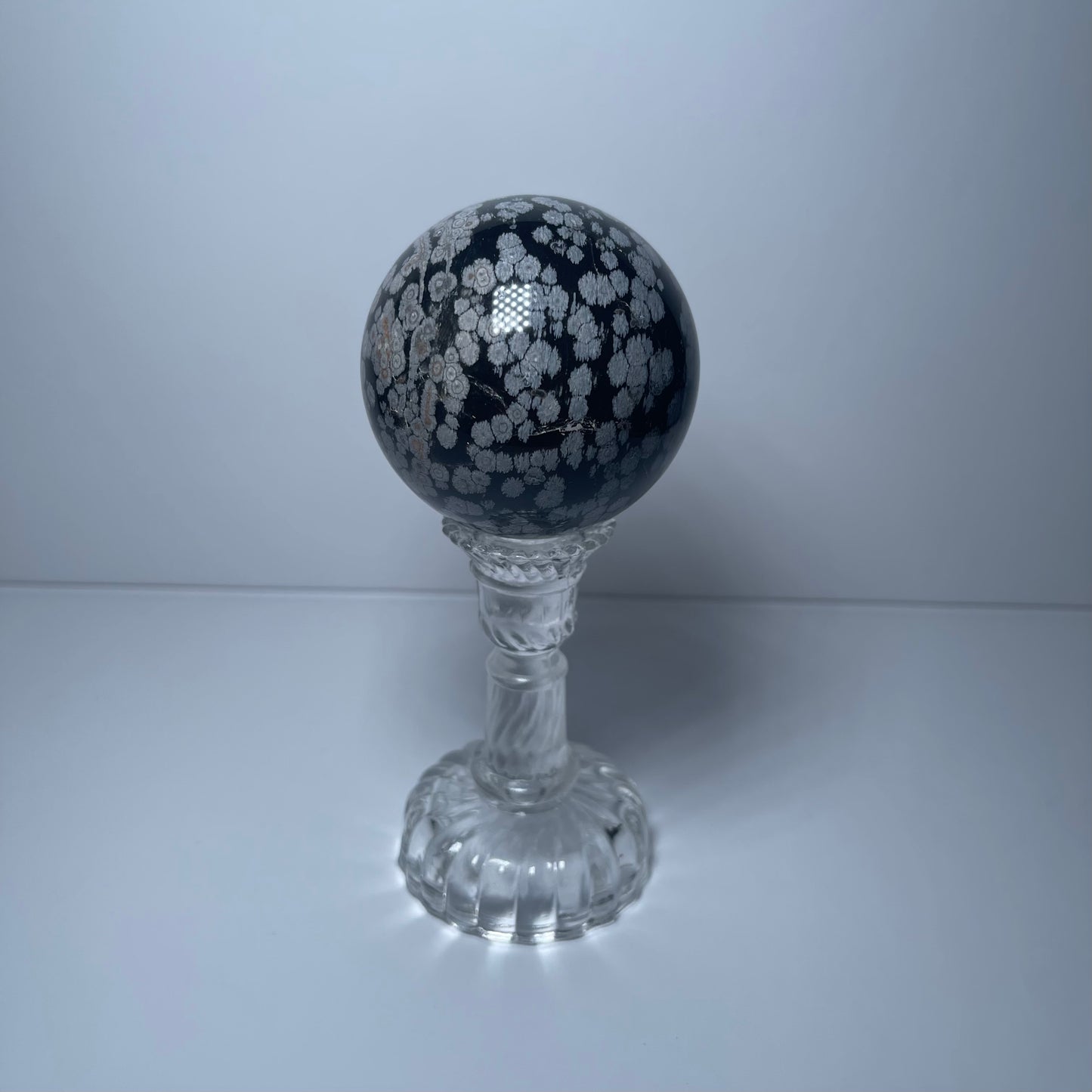 Snowflake Obsidian Sphere