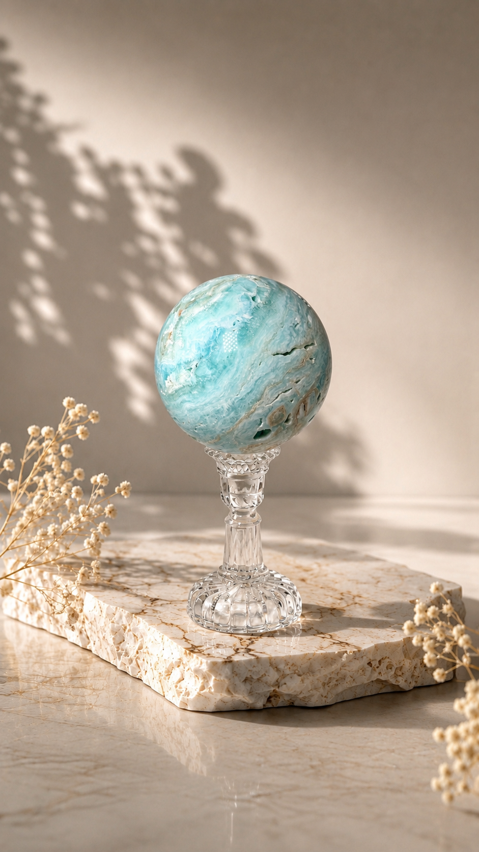 Hemimorphite Sphere - C