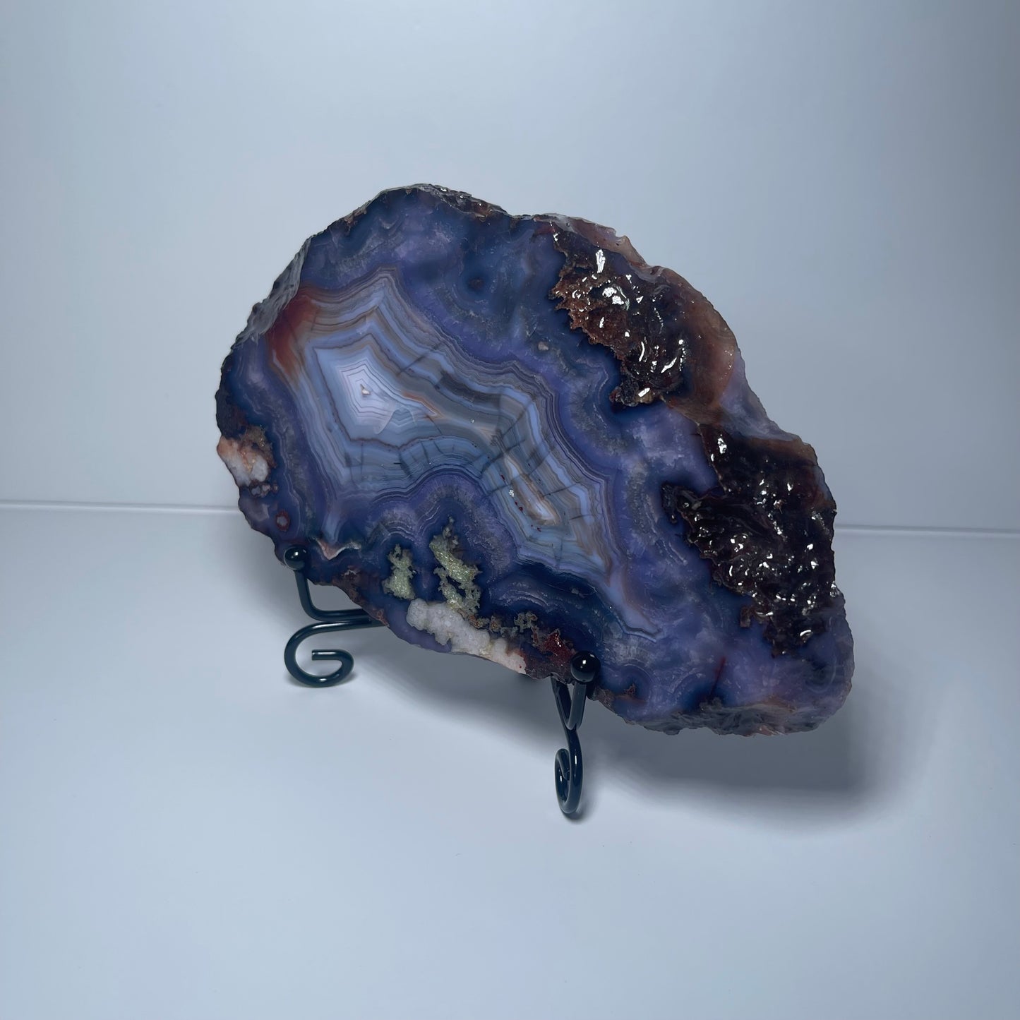 Blue Flower Agate Slab - C