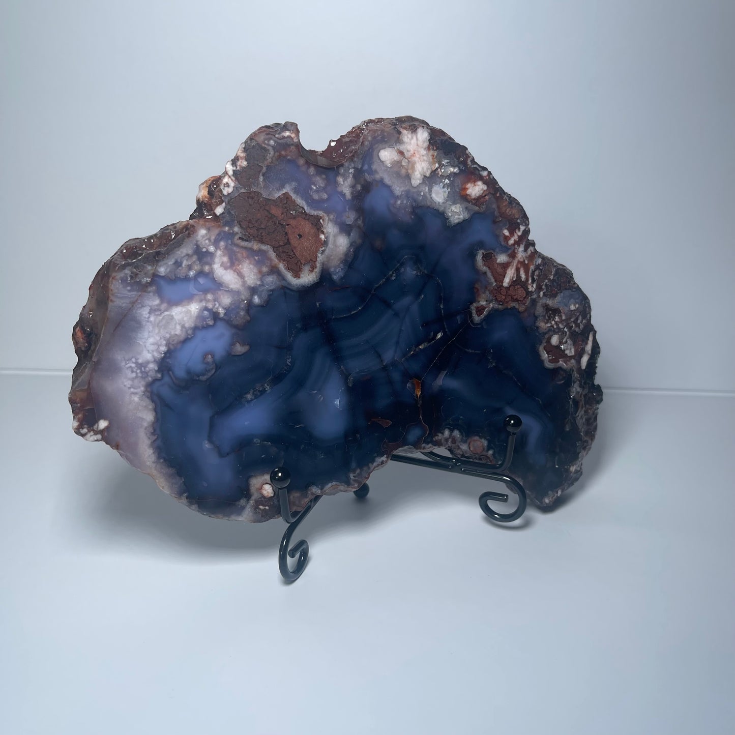 Blue Flower Agate Slab - B