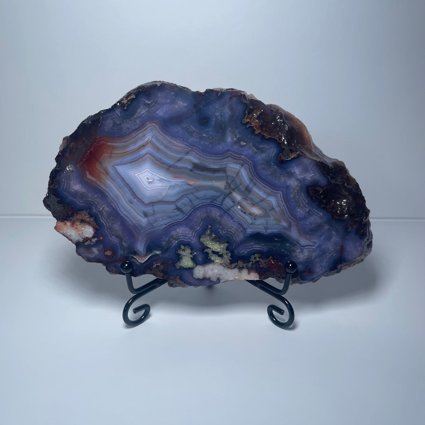 Blue Flower Agate Slab - C