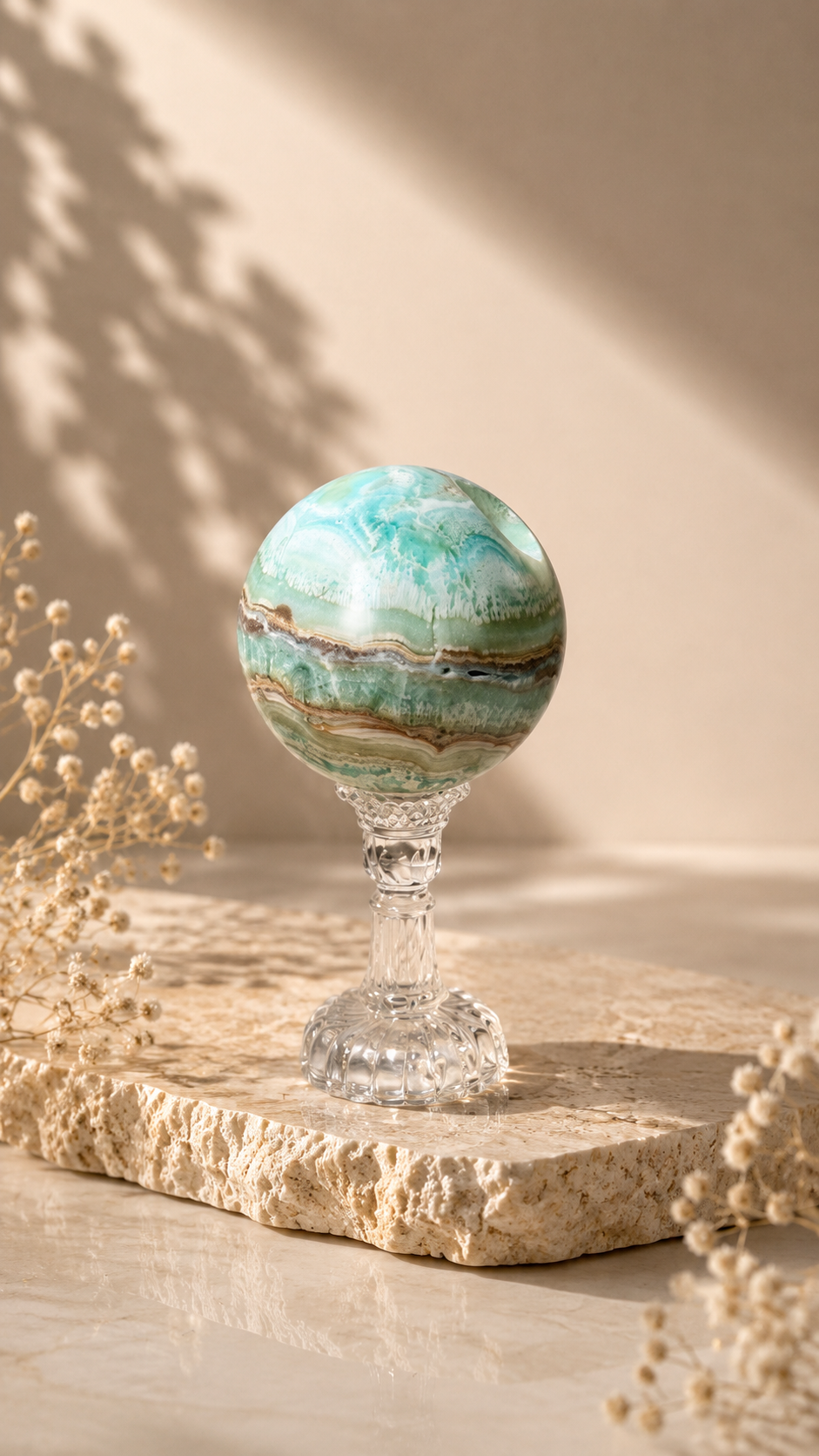 Hemimorphite Sphere - B