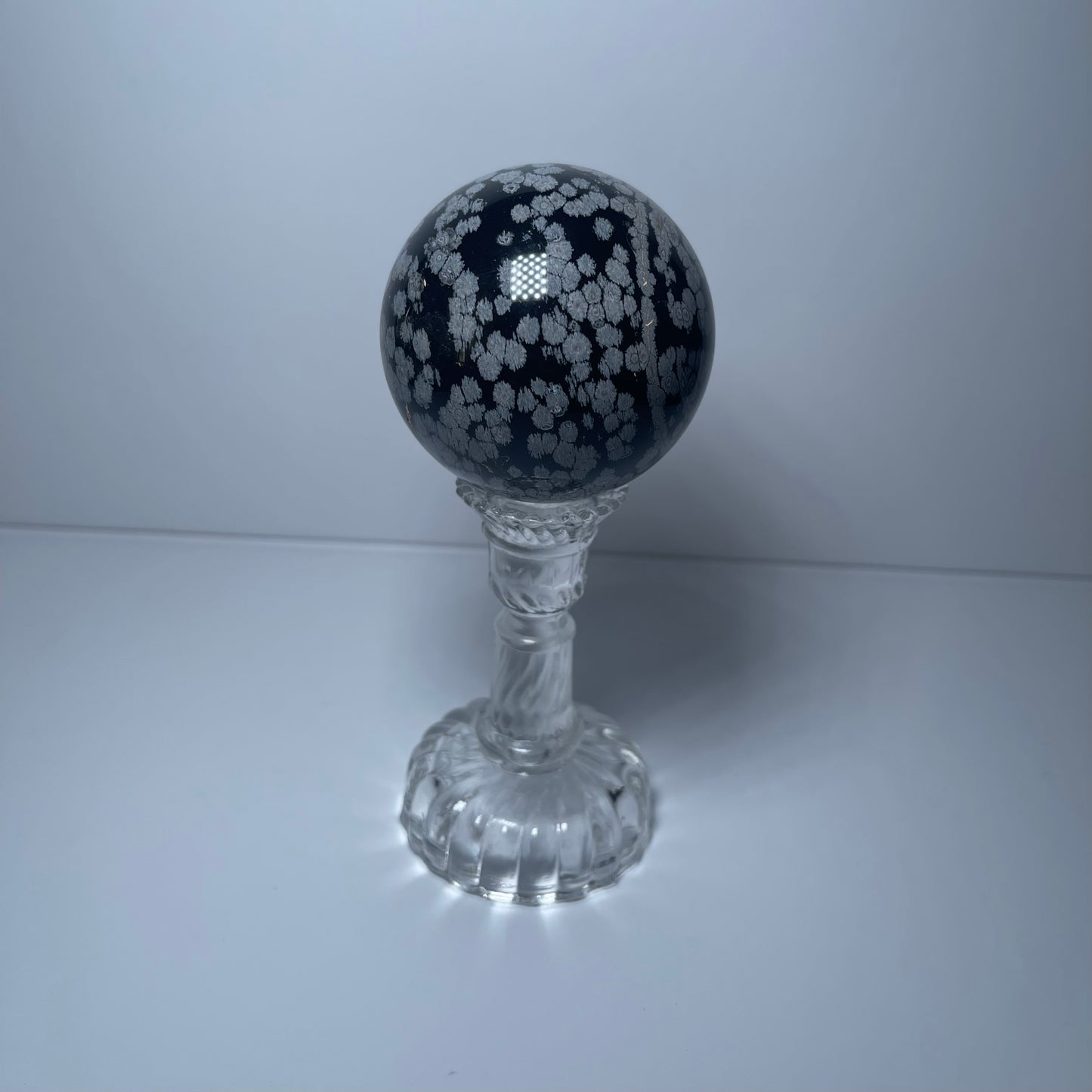 Snowflake Obsidian Sphere