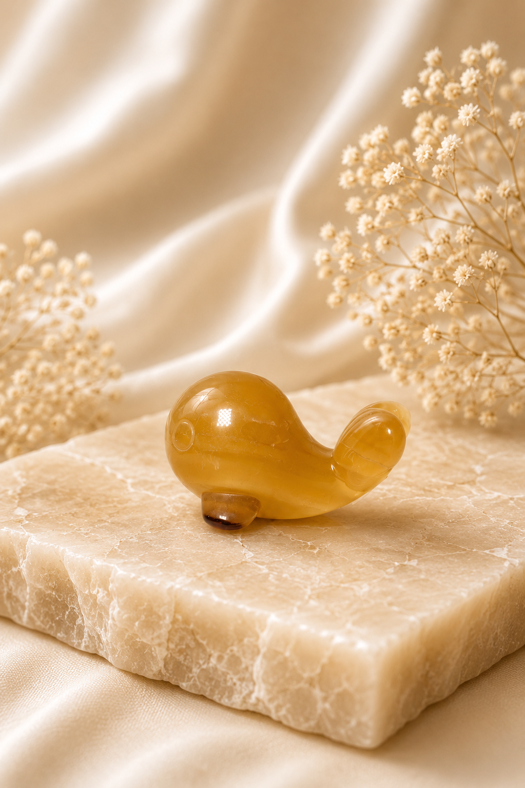 Yellow Fluorite Goldfish - A