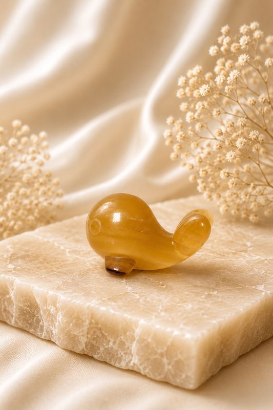 Yellow Fluorite Goldfish - A
