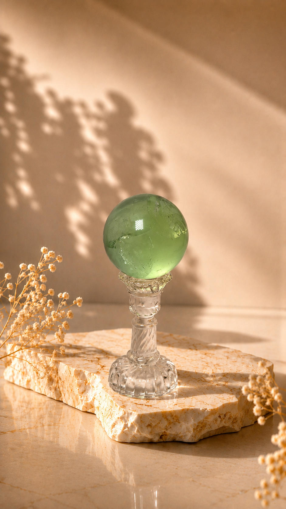 Green Fluorite Sphere - C