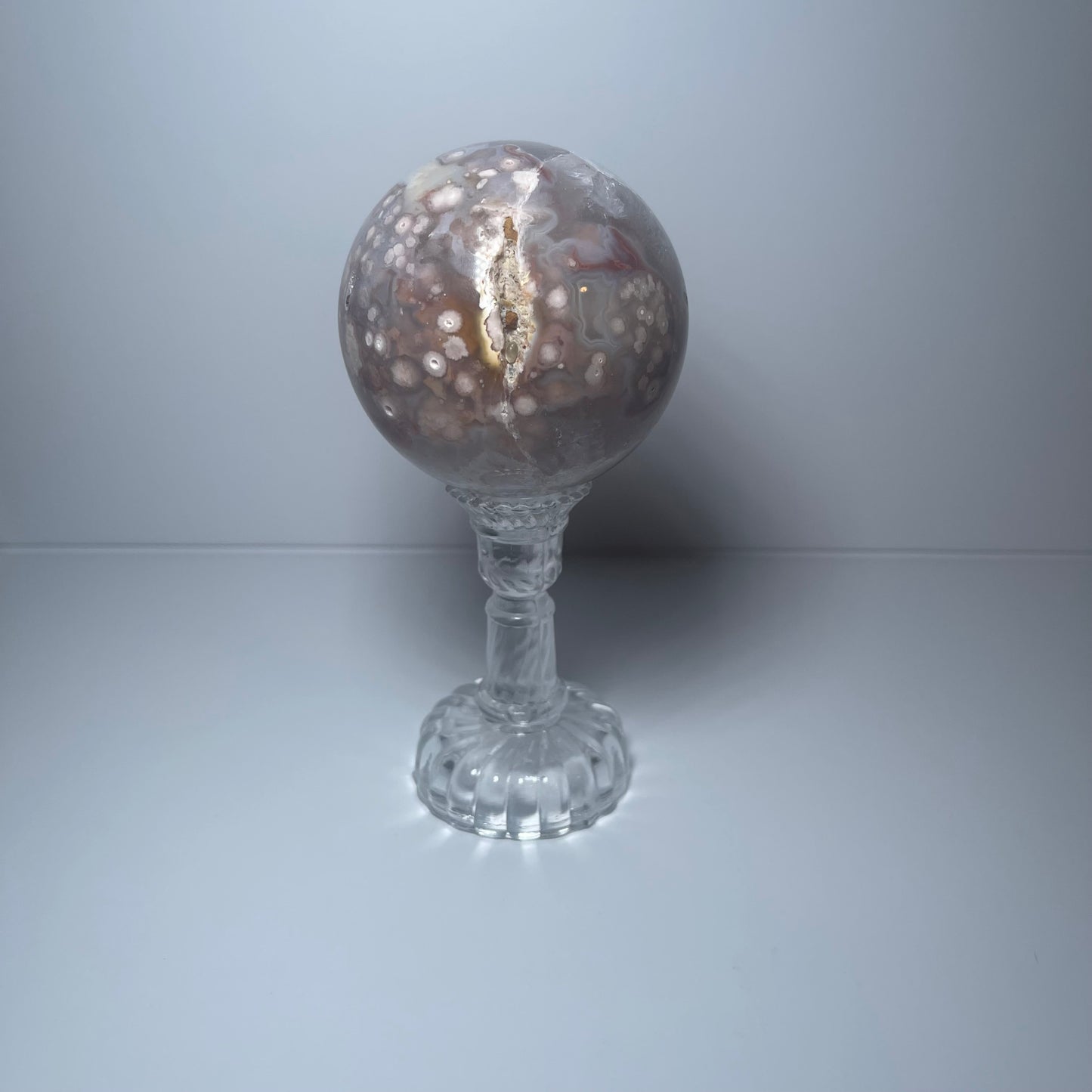 Flower Agate Sphere - A