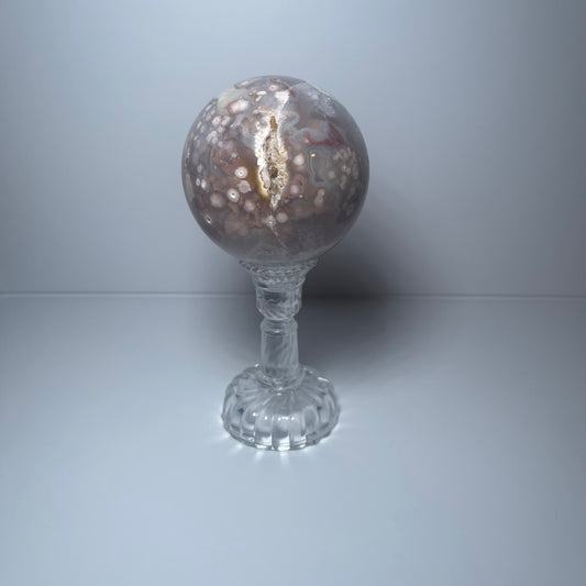 Flower Agate Sphere - A