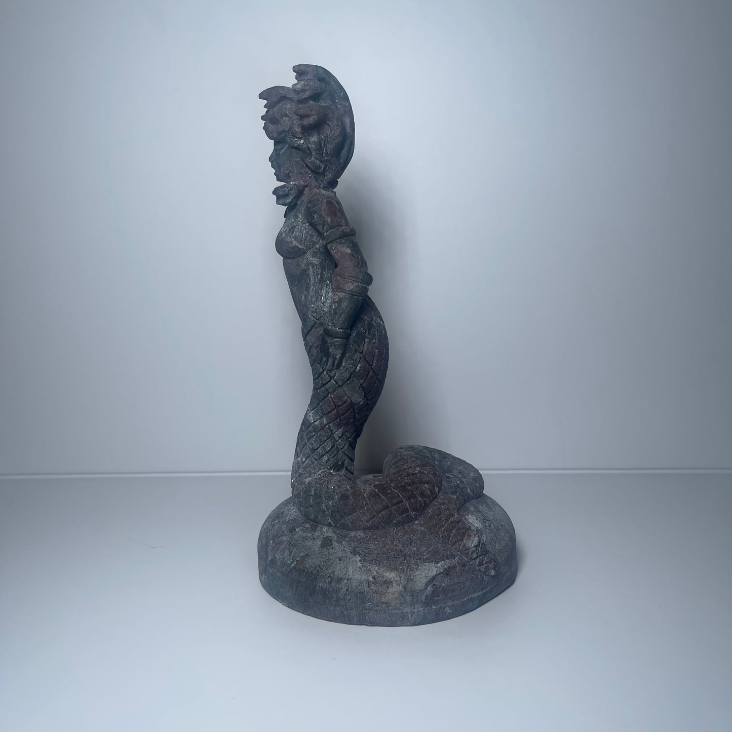 Garnet Medusa Carving