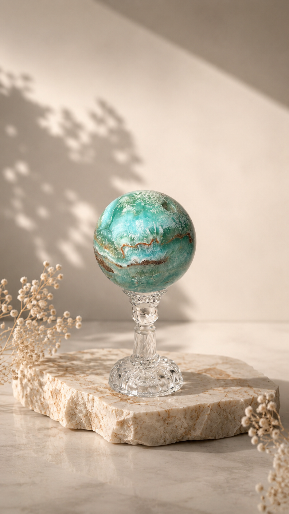 Hemimorphite Sphere - A