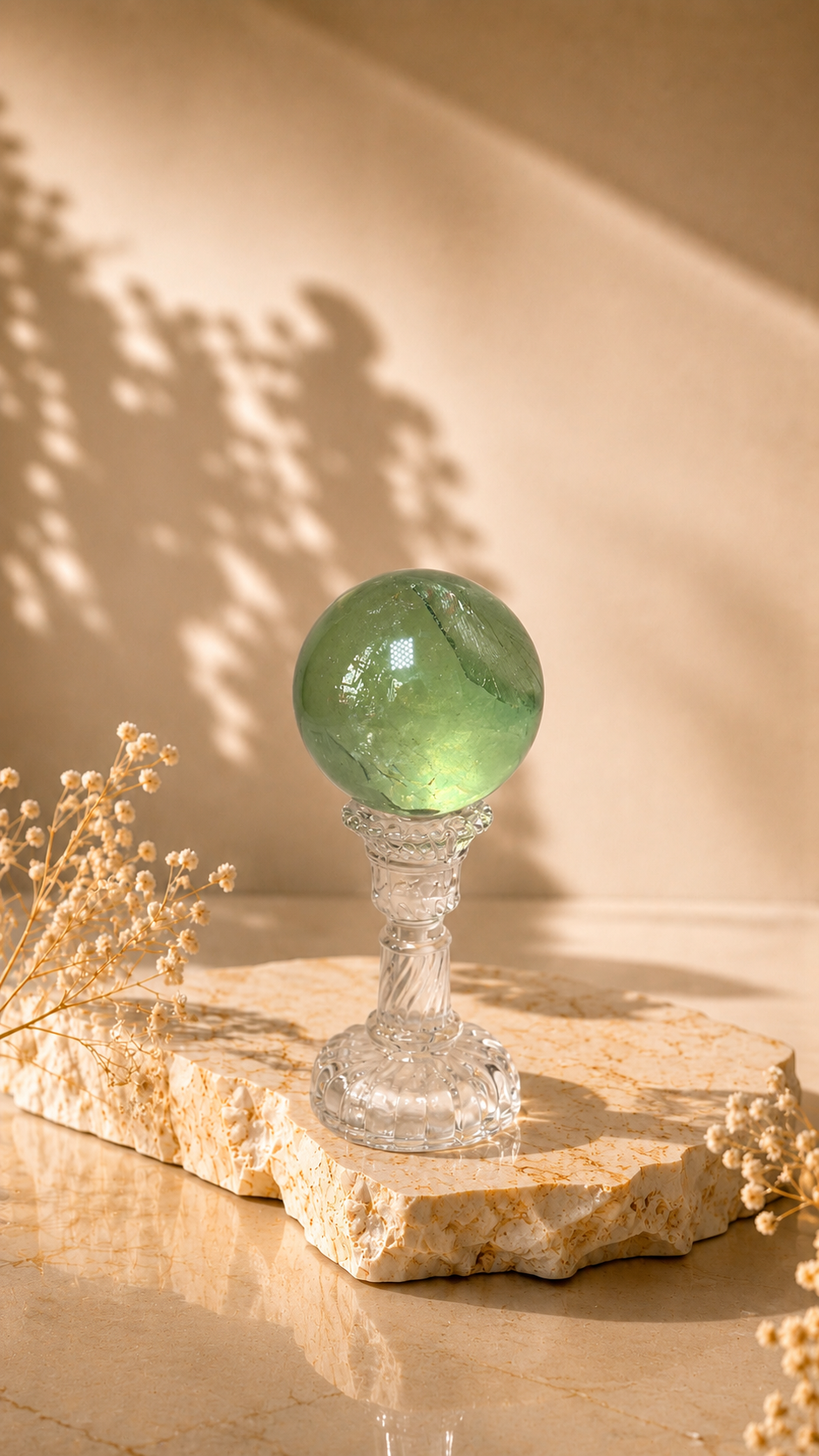Green Fluorite Sphere - C