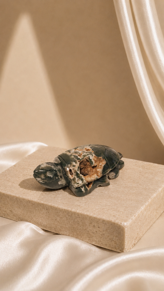 Moss Agate Turtle
