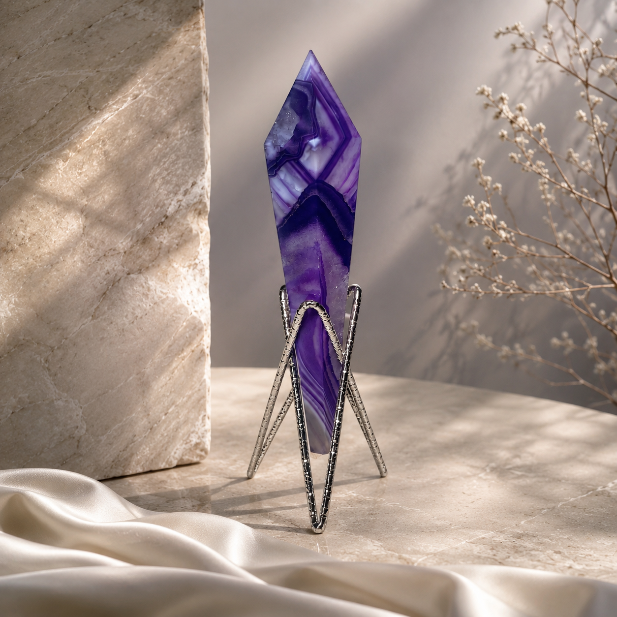 Purple Agate Wand - C