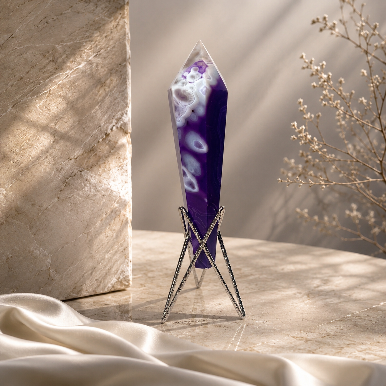 Purple Agate Wand - B