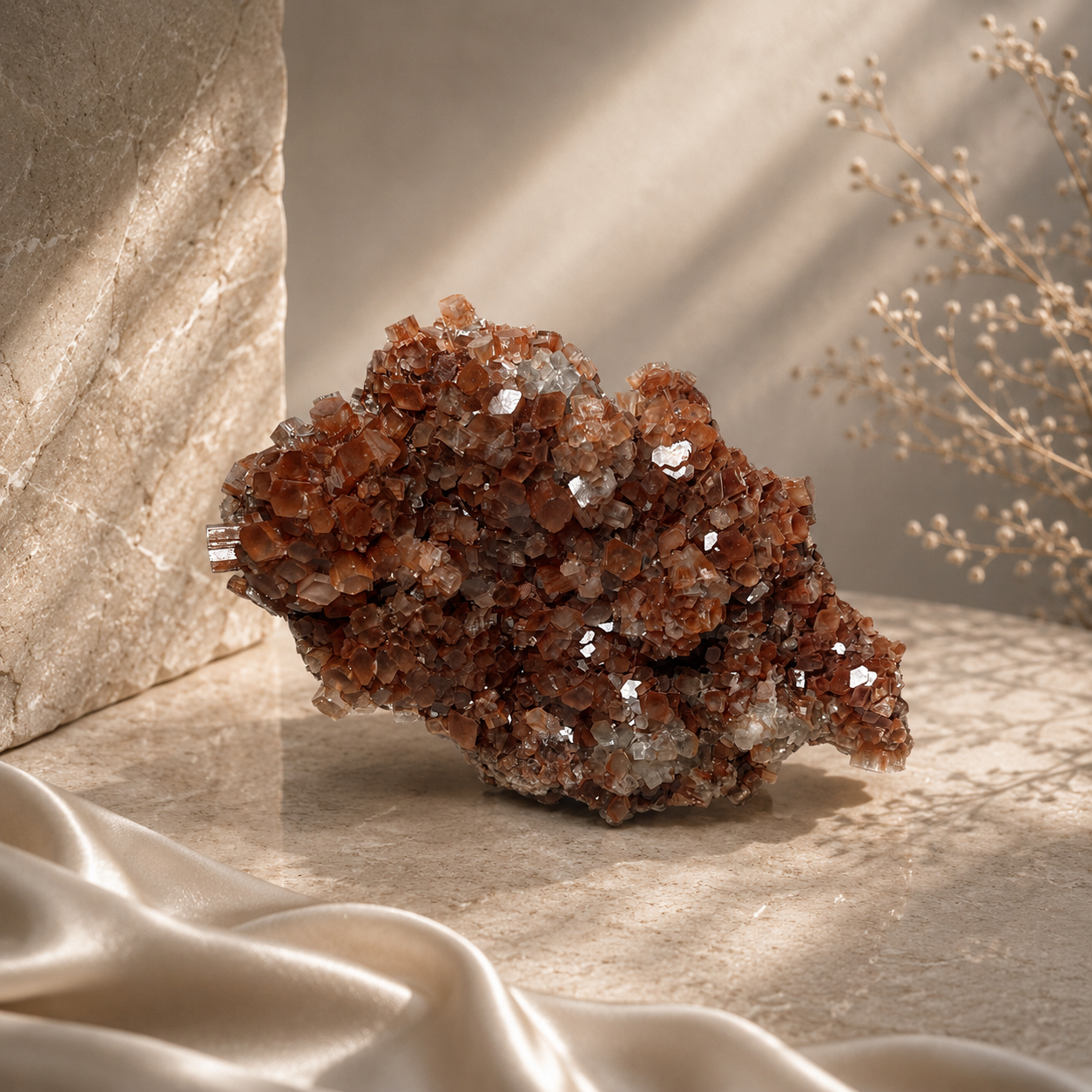 Aragonite Cluster - A