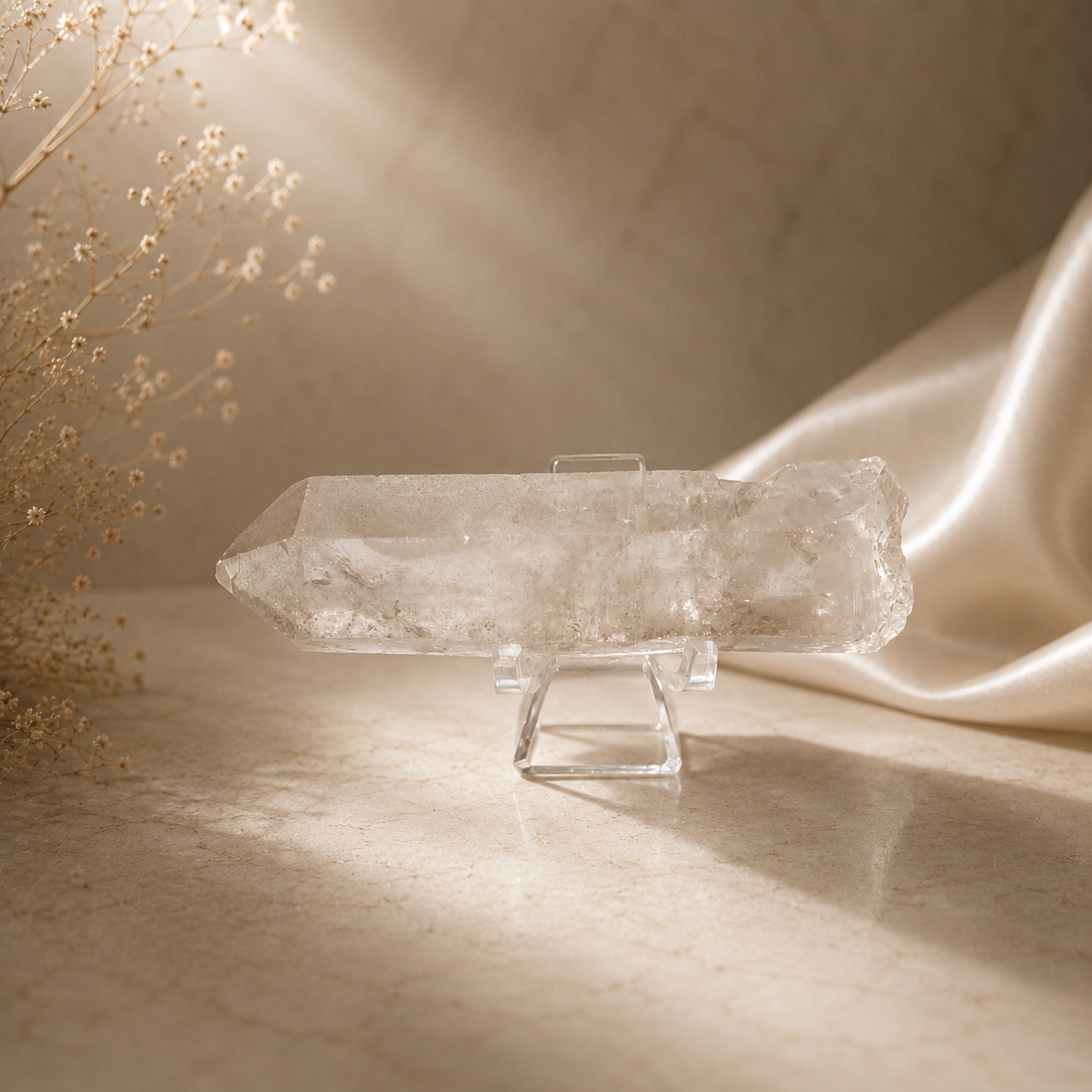 “The Elder’s Wand” — Hand-Mined Arkansas Quartz | 3 oz