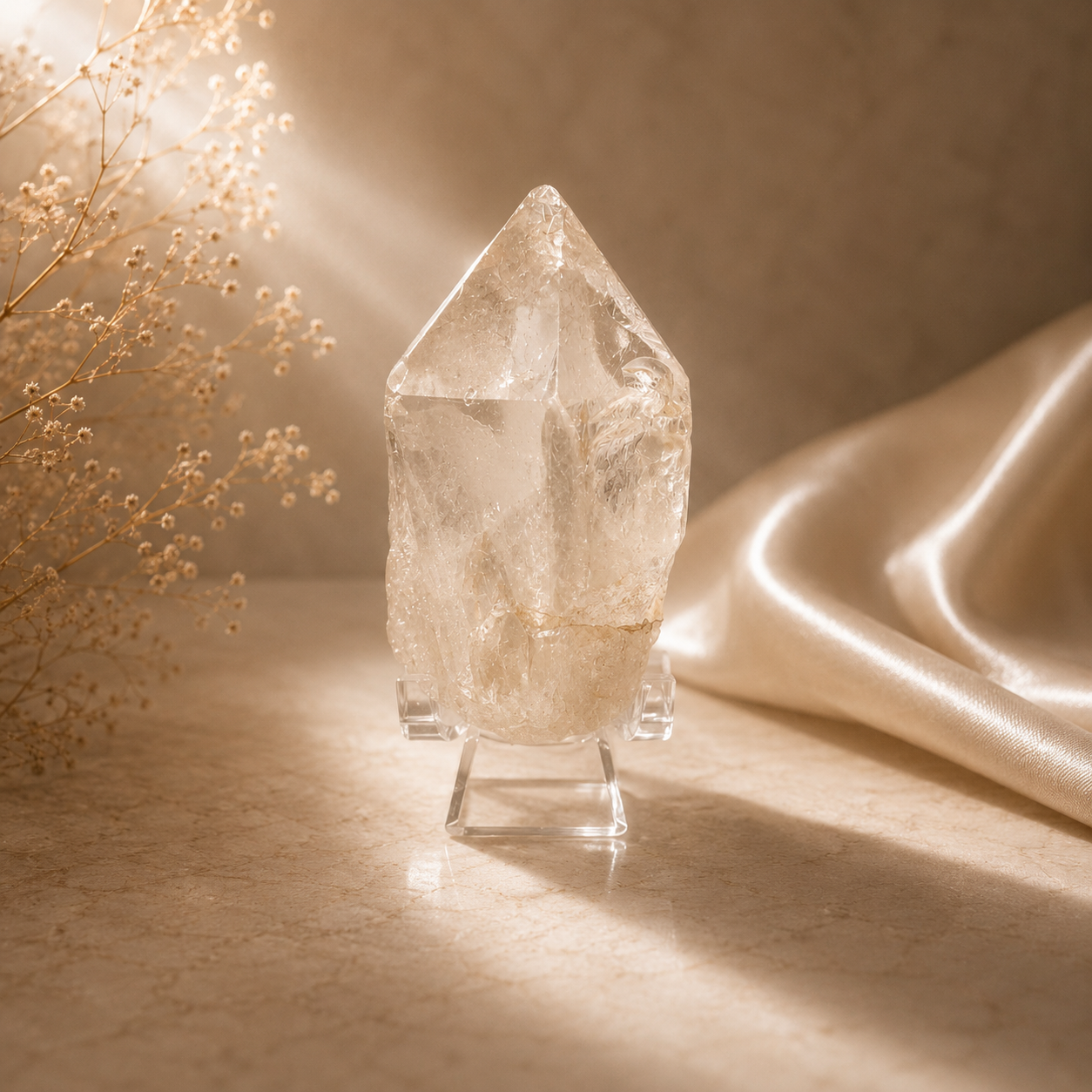 “Egg” — Hand-Mined Arkansas Quartz | 4 oz