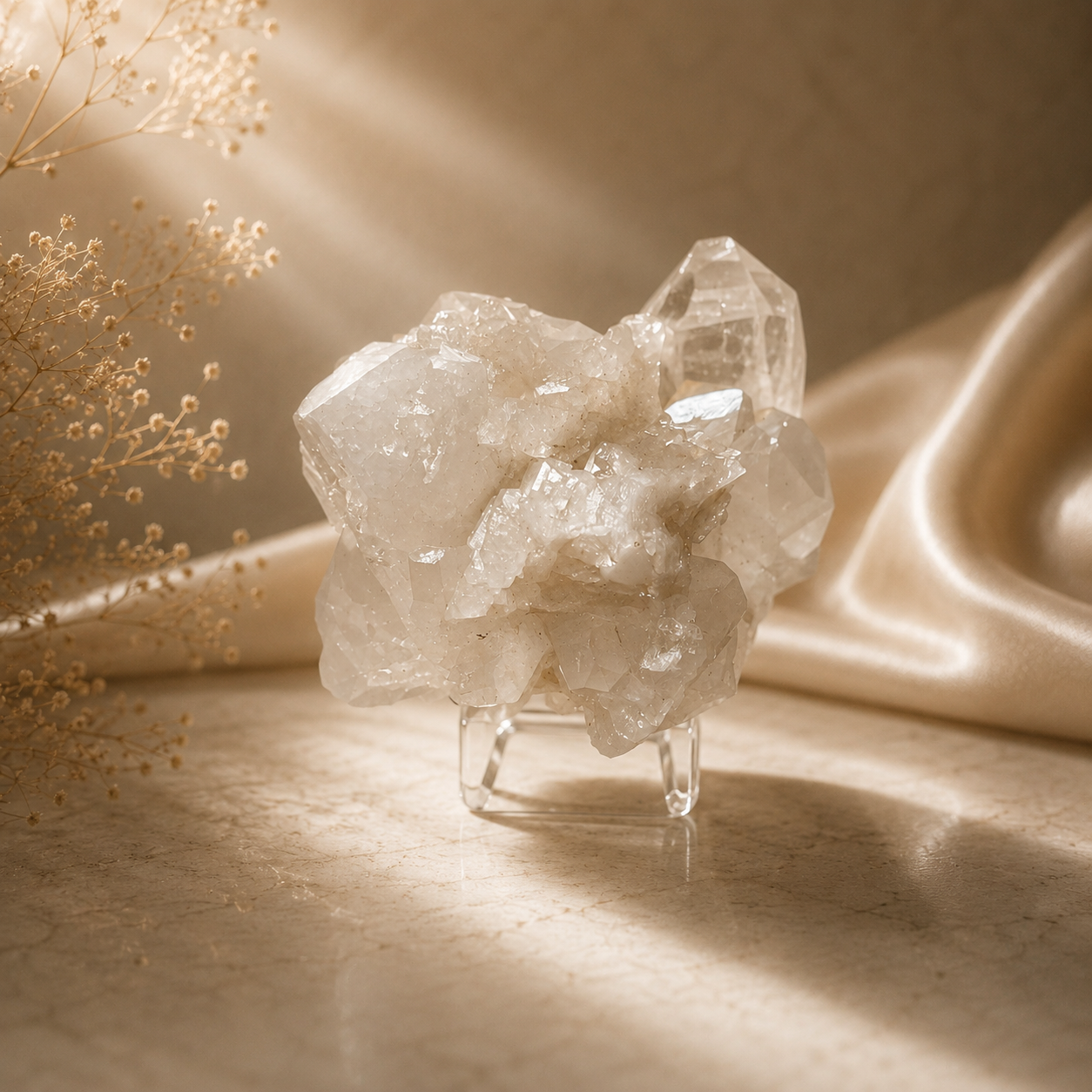 “Blossom” — Hand-Mined Arkansas Quartz Cluster | 6 oz