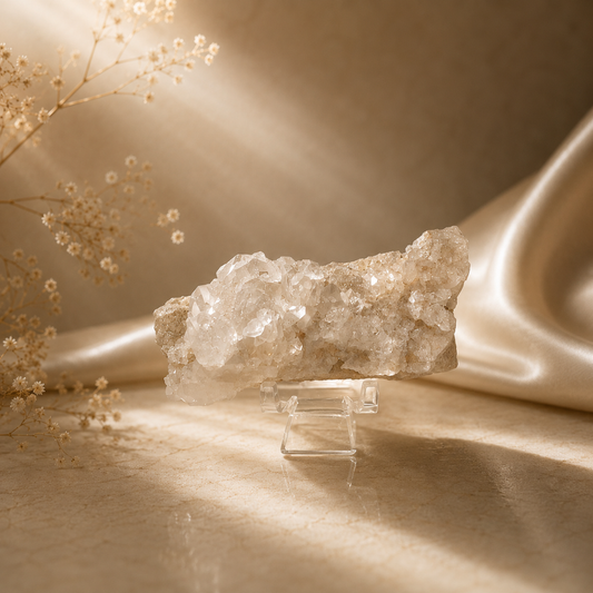 “Ridge” — Hand-Mined Arkansas Quartz Cluster | 3 oz