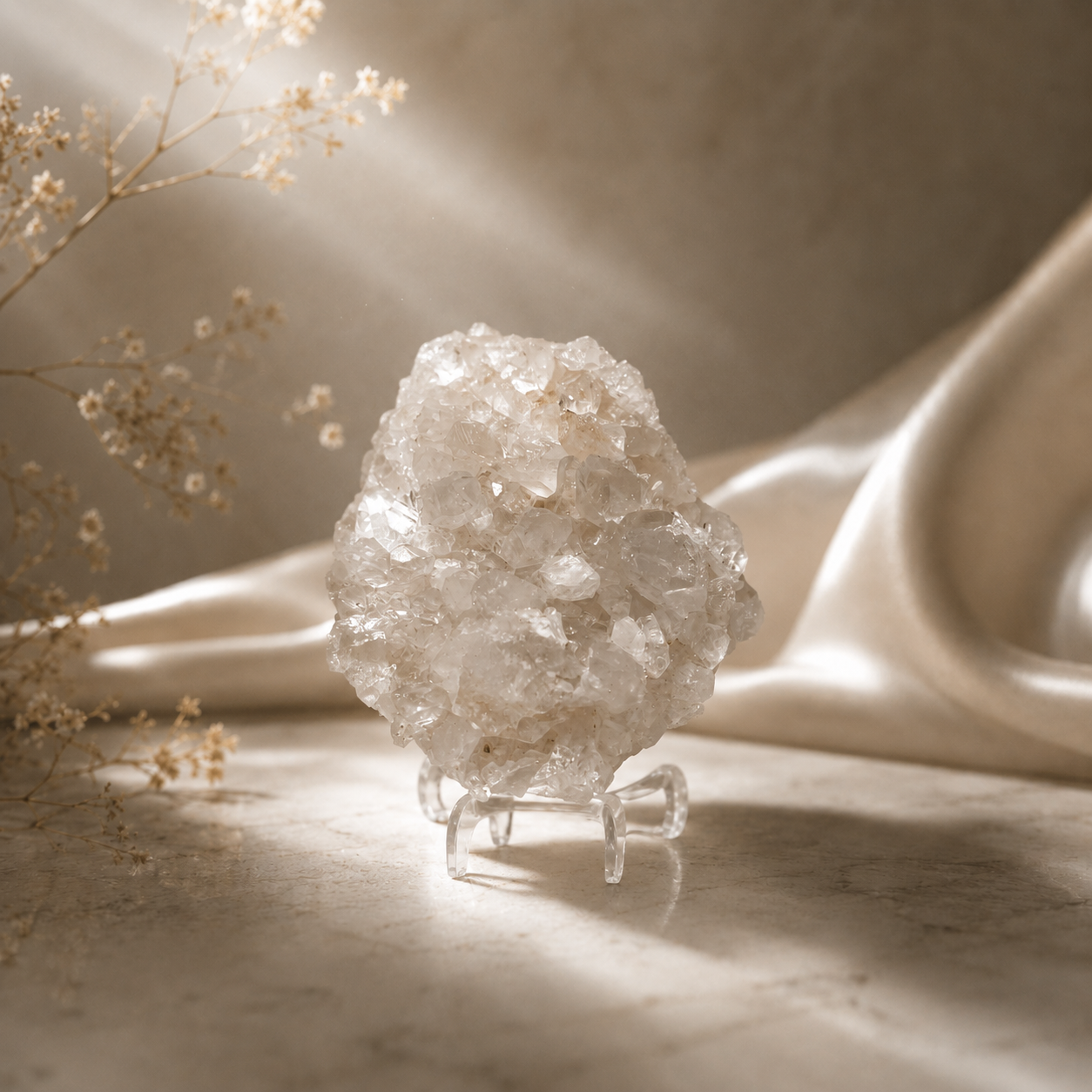 “Sanctuary” — Hand-Mined Arkansas Quartz Cluster | 3 oz