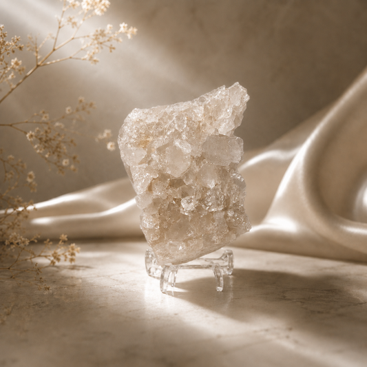 “Ascendant” — Hand-Mined Arkansas Quartz Cluster | 10.1