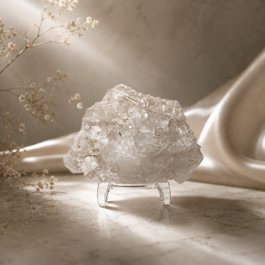 “Sentinel” — Hand-Mined Arkansas Quartz Cluster | 15.5 oz