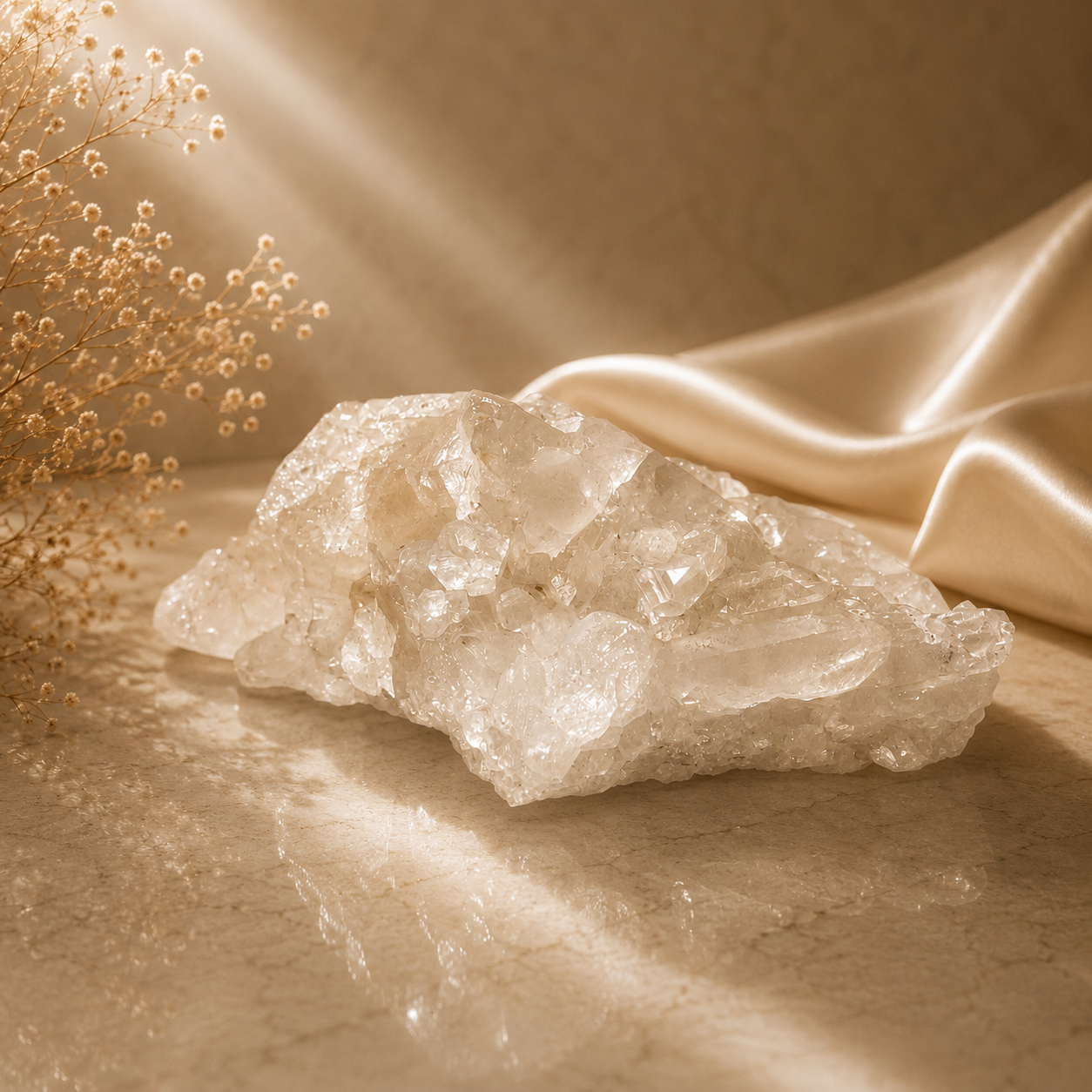 “Seer” — Hand-Mined Arkansas Quartz Cluster | 1.5 lbs