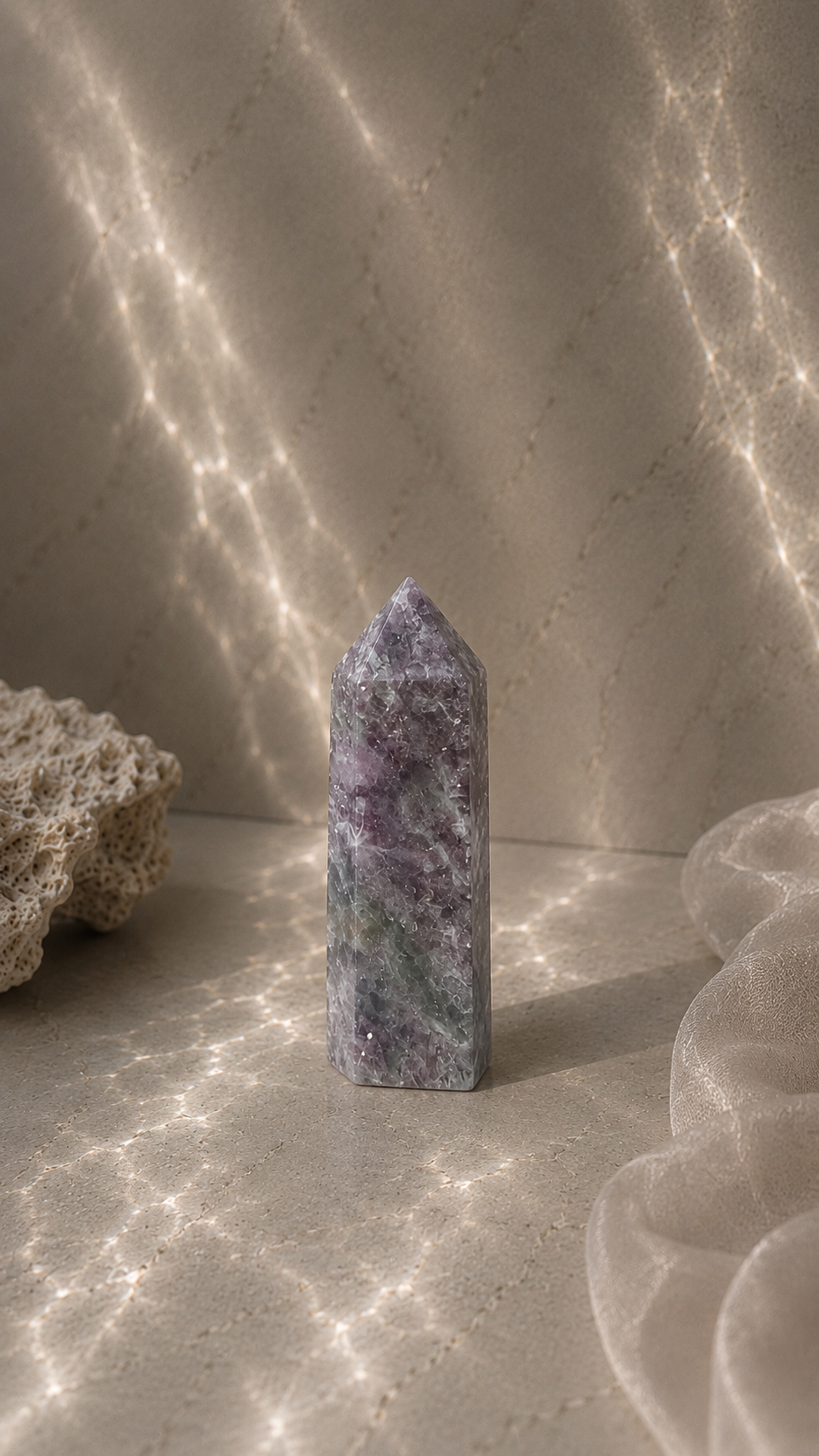 Lepidolite Tower